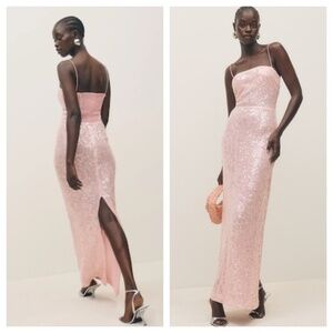 Reformation FRANKIE pink sequin maxi dress - size 8 - tags included